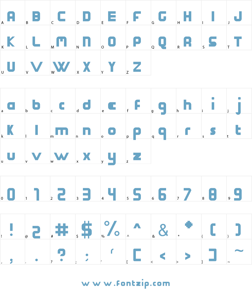 Structure Sans Font Character